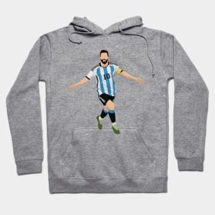 Soccer illustration, goal celebration Hoodie